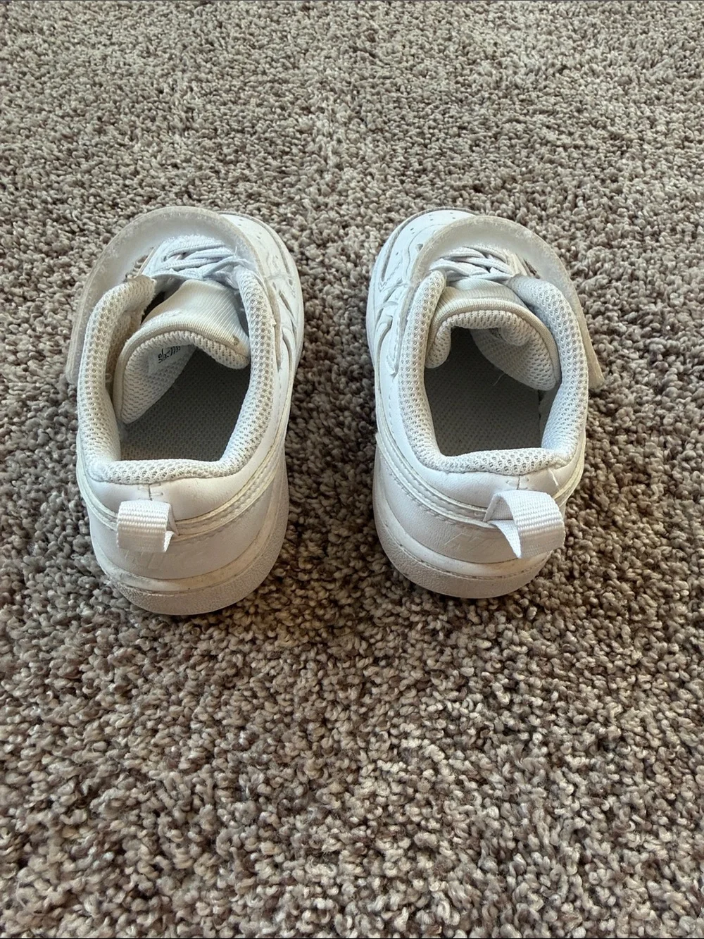 Nike Kids White Velcro Low-Top Sneakers